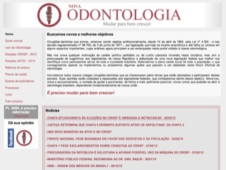 Thumbnail do site Nova Odontologia