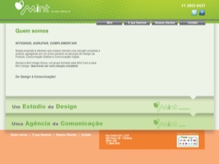 Thumbnail do site Mint Image Group - Agncia de Publicidade