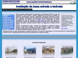 Thumbnail do site Perfectum - avaliao patrimonial