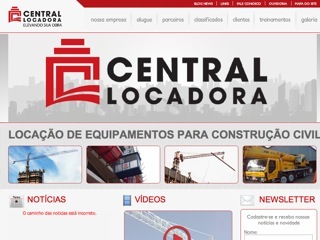 Thumbnail do site Central Locadora - Equipamentos para construo