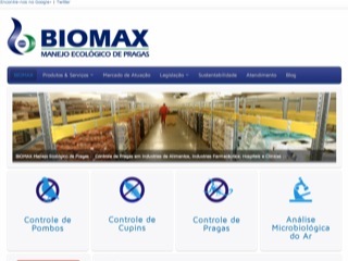 Thumbnail do site Biomax - Manejo Ecolgico de Pragas