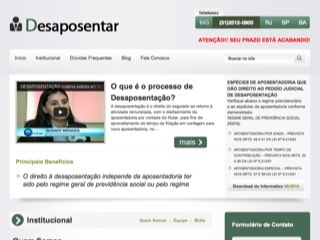 Thumbnail do site Desaposentar - Tudo sobre Desaposentao