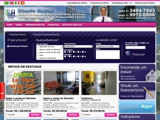 Thumbnail do site Claudio Realtor - Negócios Imobiliários