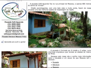 Thumbnail do site Pousada Caf Aquarela
