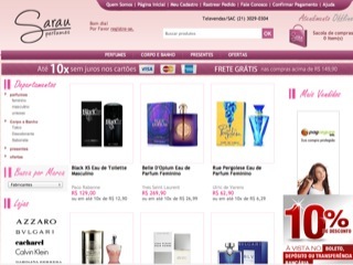 Thumbnail do site Sarau Perfumes Importados