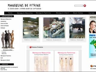Thumbnail do site Manequins de Vitrine