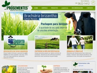 Thumbnail do site PrSementes - Sementes para pastagens