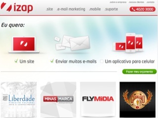 Thumbnail do site iZap - Criao de Sites