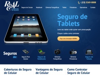 Thumbnail do site Real - Corretora de Seguros