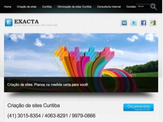 Thumbnail do site Exacta Websites - Criação de sites