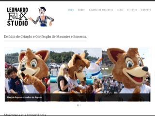 Thumbnail do site Leonardo Flix Studio - Mascotes e Bonecos