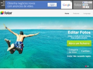 Thumbnail do site Fotor - Editor de fotos online gratuito