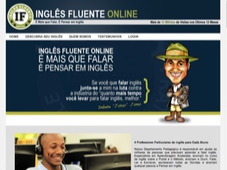Thumbnail do site Inglês Fluente - Cursos de inglês online