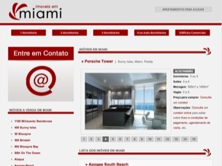 Thumbnail do site Imveis em Miami