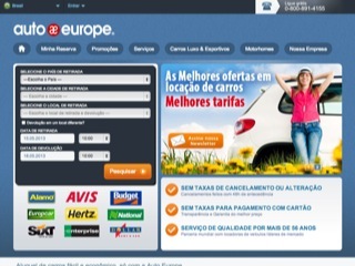 Thumbnail do site Auto Europe