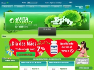 Thumbnail do site Evita Pharmacy