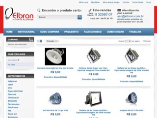 Thumbnail do site Elbran - Materiais Eltricos