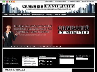 Thumbnail do site Cambori Investimentos