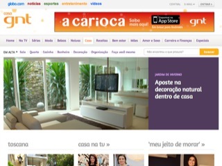 Thumbnail do site Casa GNT - Dicas de decorao