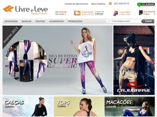 Thumbnail do site Livre e Leve - Boutique Fitness
