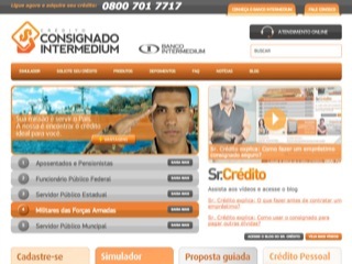 Thumbnail do site Banco Intermedium - Crdito Consignado