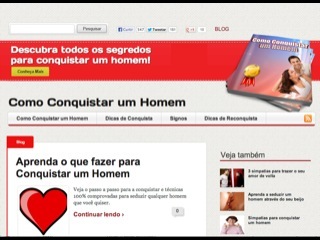 Thumbnail do site Como Conquistar um Homem