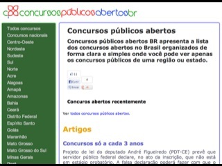 Thumbnail do site Concursos pblicos no Brasil