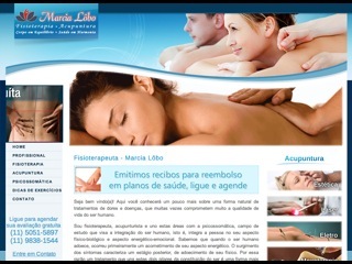 Thumbnail do site Marcia Lobo - Fisioterapia e Acupuntura
