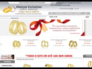 Thumbnail do site Alianas Exclusivas Garcia Marques