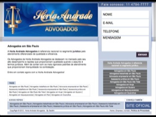 Thumbnail do site Horta Andrade Advogados