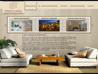 Thumbnail do site Roberta Cavina - Decorao e Design de Interiores