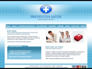 Thumbnail do site Preventiva Sade - Curso de Primeiros Socorros