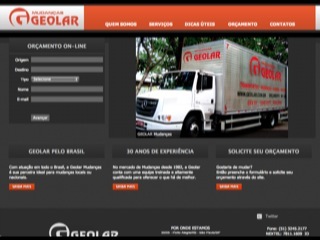 Thumbnail do site Geolar - Empresa de Mudanças