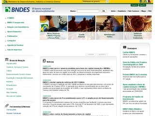 Thumbnail do site BNDES - Banco Nacional de Desenvolvimento Econmico e Social