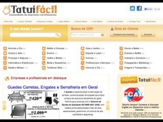 Thumbnail do site Tatuífácil - Empresas e profissionais em Tatuí