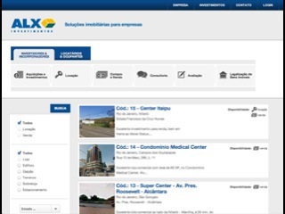 Thumbnail do site Alx Investimentos - soluções imobiliárias