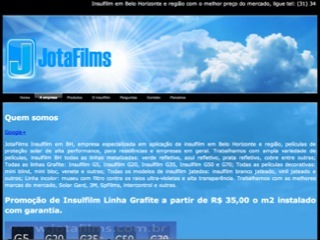 Thumbnail do site Jotafilms - Insulfilm em BH