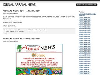 Thumbnail do site Jornal Arraial News