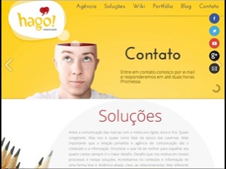 Thumbnail do site hago! Comunicação - Assessoria de imprensa