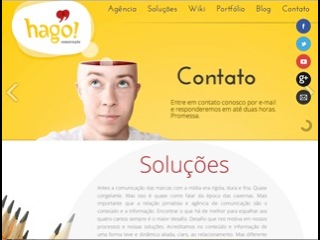 Thumbnail do site hago! Comunicao - Assessoria de imprensa