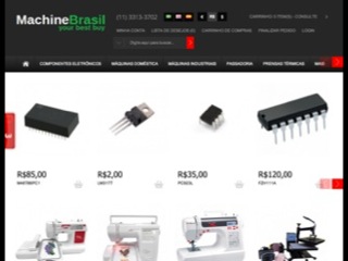 Thumbnail do site Machine Brasil - Componentes Eletrnicos e Maquinas Industriais