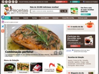 Thumbnail do site Receitas sem Fronteiras