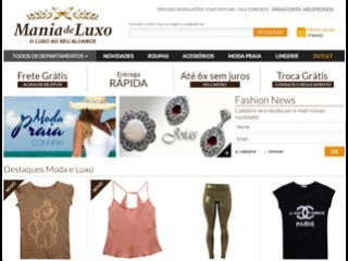 Thumbnail do site Mania de Luxo - Moda e Luxo em Roupas Femininas