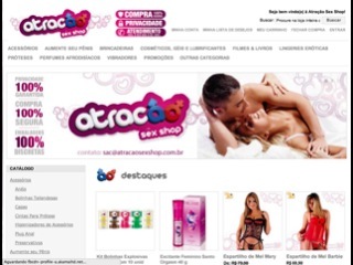 Thumbnail do site Atrao Sex Shop Virtual - Produtos Erticos