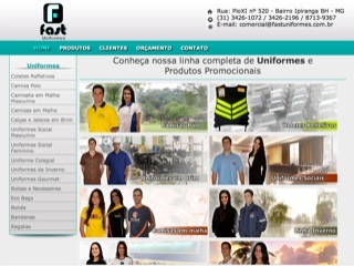 Thumbnail do site Fast Uniformes Ltda - Confeco de Uniformes Profissionais