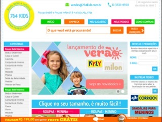 Thumbnail do site 764 Kids - Roupa beb e infantil