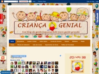 Thumbnail do site Criana Genial