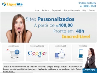 Thumbnail do site Ligue Site - Criação de Sites em Fortaleza