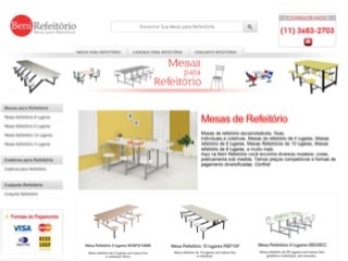 Thumbnail do site Beni Refeitório - Mesas para refeitorio