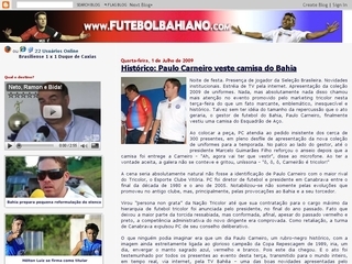 Thumbnail do site Blog Futebol Baiano